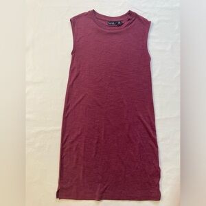 Nicole‎ Miller burgundy sleeveless pencil dress